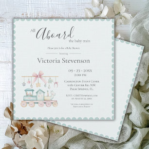 All Aboard the Baby Train Baby Shower