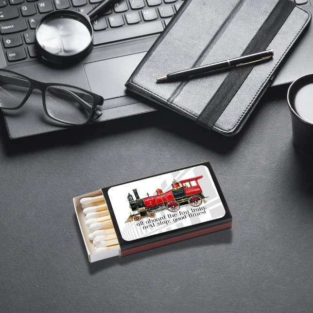 All Aboard The Fun Train; Next Stop: Good Times! Matchboxes (Birthday Depot
All Aboard The Fun Train; Next Stop: Good Times! Matchboxes)