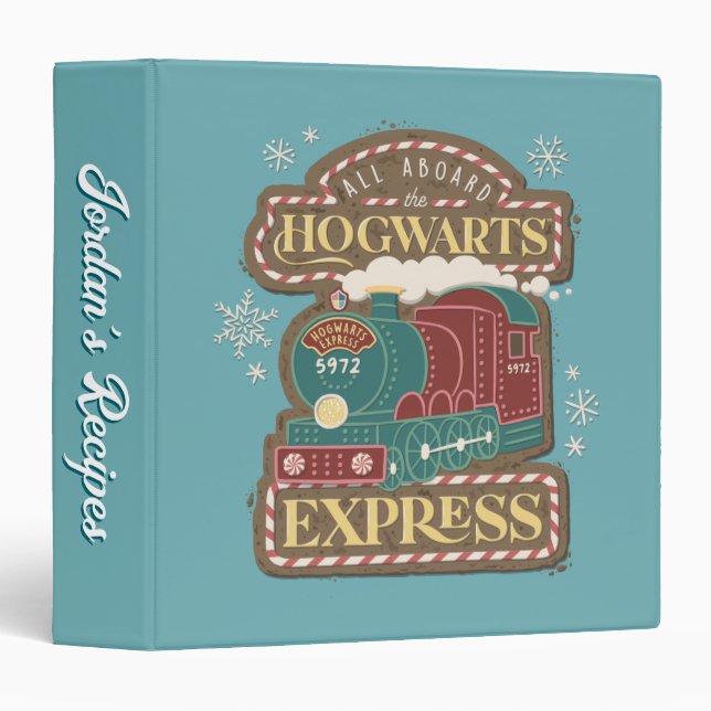 All Aboard the HOGWARTS™ Express Christmas Cookie 3 Ring Binder (Front/Spine)