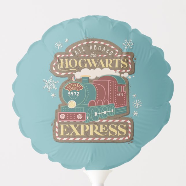 All Aboard the HOGWARTS™ Express Christmas Cookie Balloon (Front)