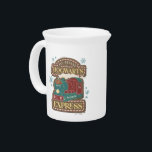 All Aboard the HOGWARTS™ Express Christmas Cookie Beverage Pitcher<br><div class="desc">The iconic HOGWARTS™ Express train now in adorable Christmas cookie form! Grab this graphic on a fun holiday sweatshirt or send holiday greetings on a card! Shop this design on more custom Zazzle products for the perfect gift.</div>