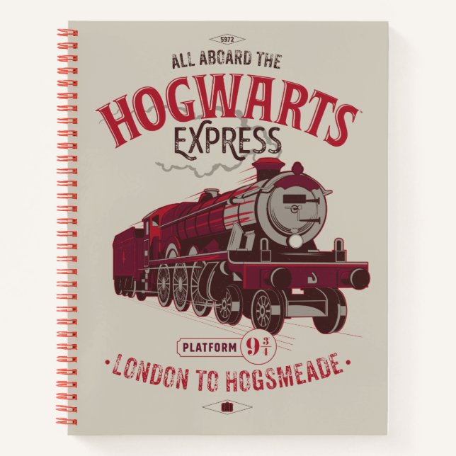 All Aboard The Hogwarts Express Notebook (Front)