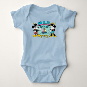 All Aboard Vintage Mickey & Minnie Sailor Graphic Baby Bodysuit