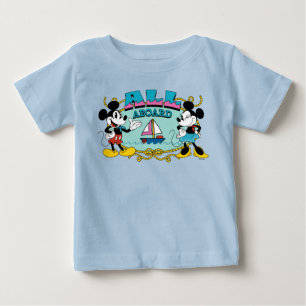 All Aboard Vintage Mickey & Minnie Sailor Graphic Baby T-Shirt