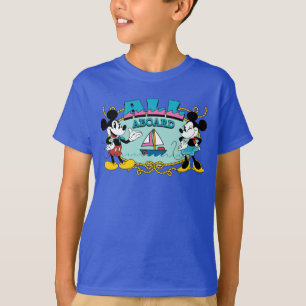 All Aboard Vintage Mickey & Minnie Sailor Graphic T-Shirt