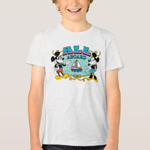 All Aboard Vintage Mickey & Minnie Sailor Graphic Tri-Blend Shirt