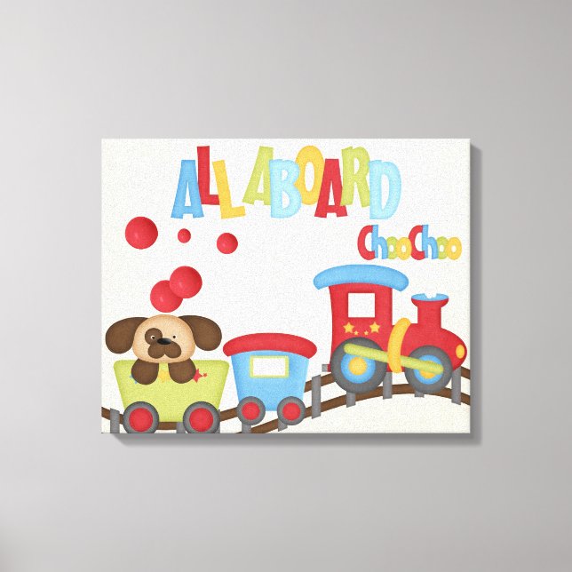 All Aboard Wrapped Canvas Print (Front)