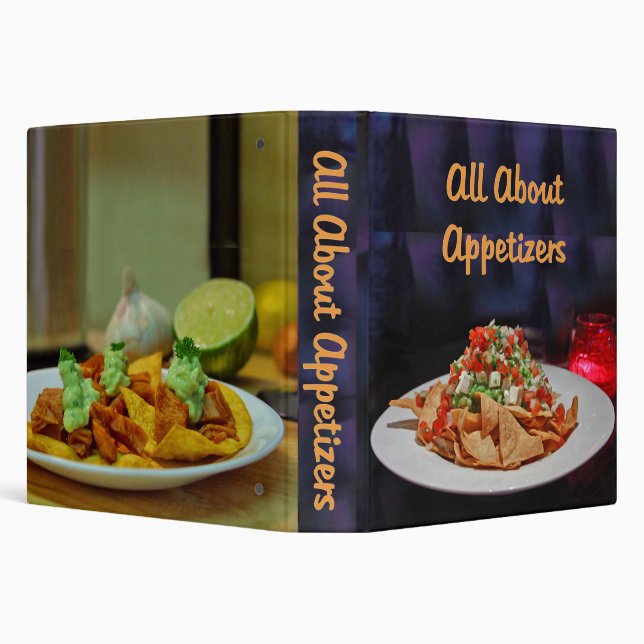 All About Appetizers Recipe Binder (Background)