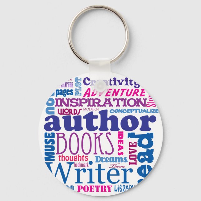 All About Authors! Keychain (Front)