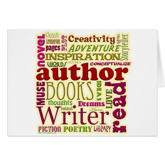 All About Authors red Cards (Front Horizontal)