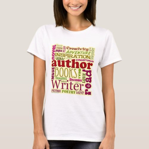 All About Authors Words All Over T_Shirt