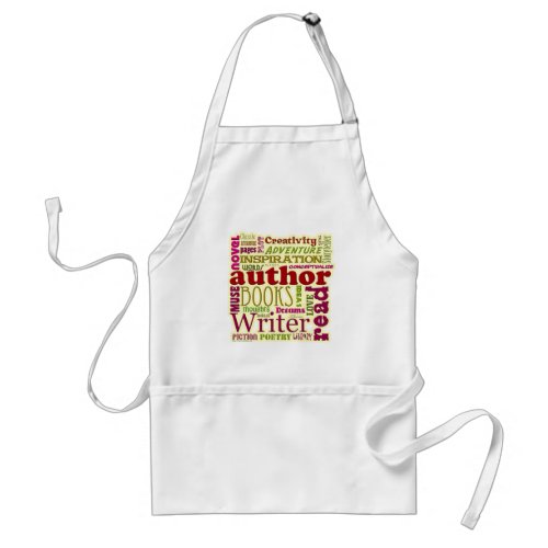All About Authors Wordy Fun Pattern Adult Apron