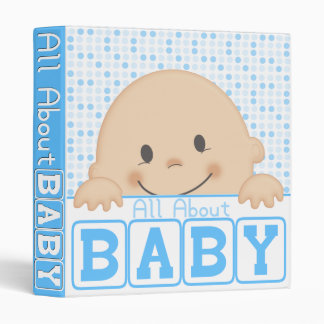 All About Baby (Blue) Binder