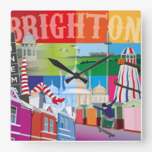 All About Brighton Wall Clock