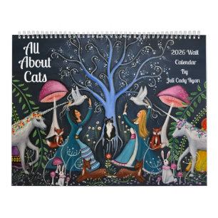 All About Cats 2025 Whimsical Art Calendar