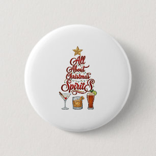All About Christmas Spirits Cocktails Whiskey Star Button