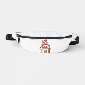 All About Christmas Spirits Cocktails Whiskey Star Fanny Pack