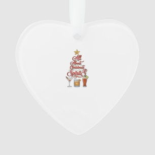 All About Christmas Spirits Cocktails Whiskey Star Ornament