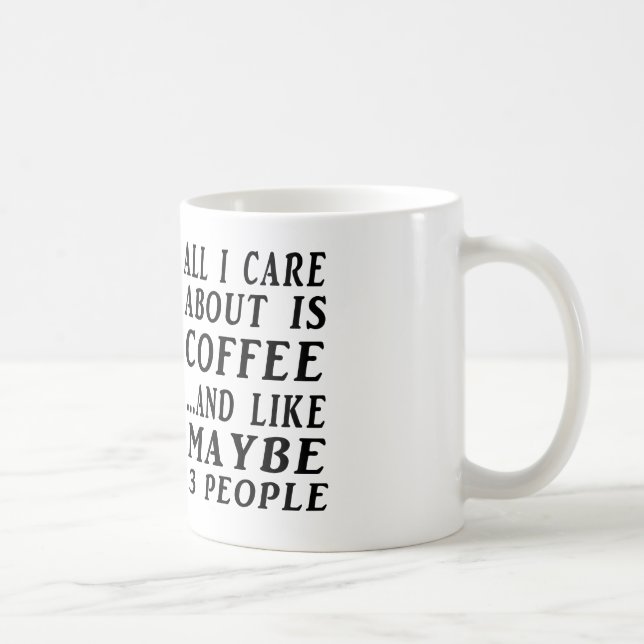All About Coffee and maybe three people Mug (Right)