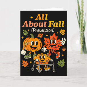 All About Fall Prevention Funny Autumn Therapy Pt Card