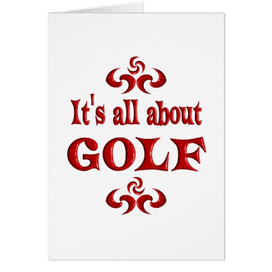ALL ABOUT GOLF CARDS (Front)