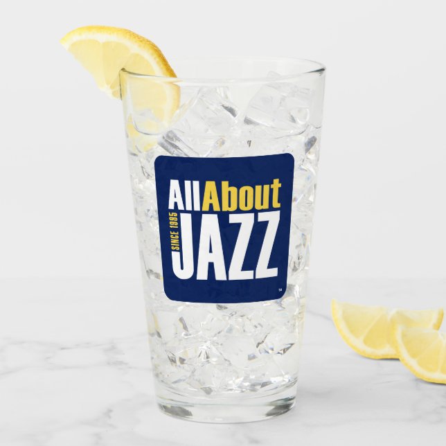 All About Jazz Beer Glass (Front Ice)