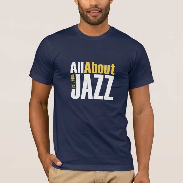 All About Jazz Men's Contoured Fit T-Shirt  (Front)