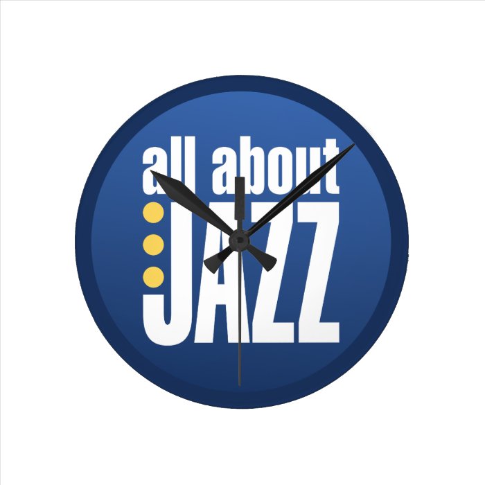 All About Jazz Wall Clock