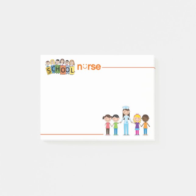All About Kids School Nurse Post-it Notes (Front)