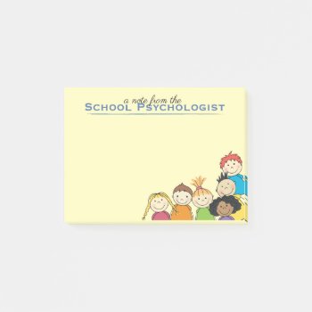 All About Kids School Psychologist Post-it Notes by schoolpsychdesigns at Zazzle