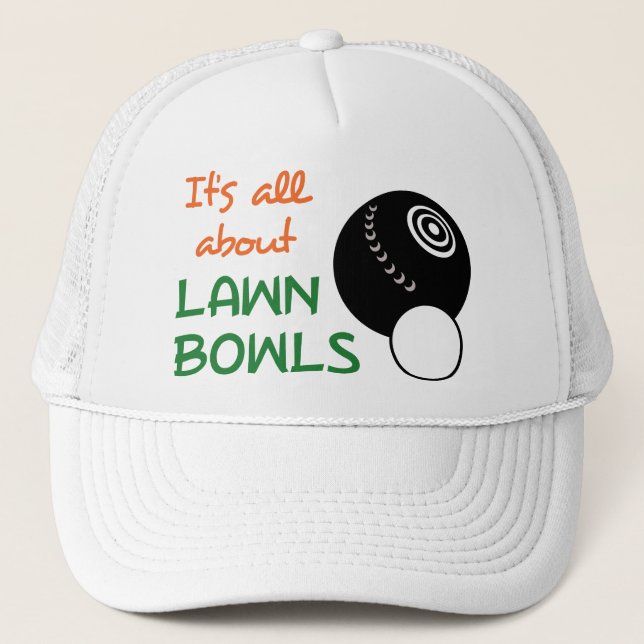 All About Lawn Bowls Trucker Hat (Front)