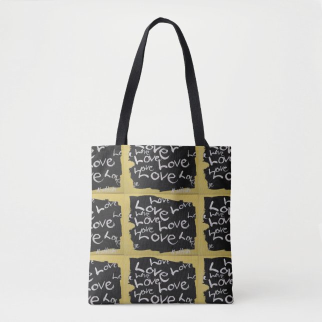 "All About Love" Tote Bag (Front)
