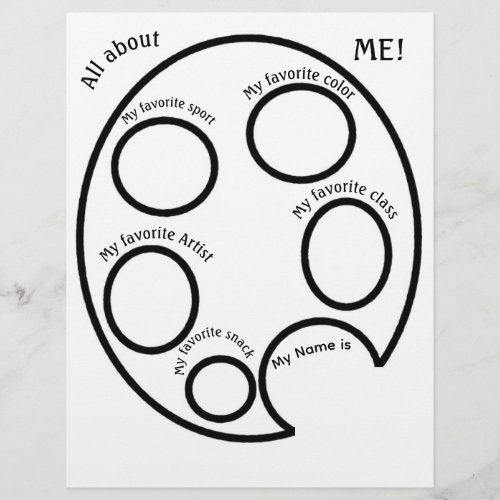 All about ME! Art Class Students Letterhead