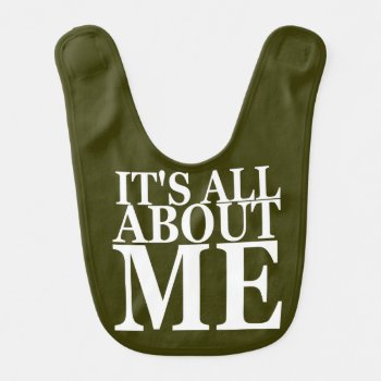 All About Me Baby Bib by rdwnggrl at Zazzle