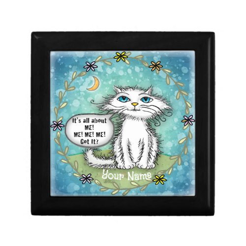 All About Me Scraggles Cat custom name Gift Box