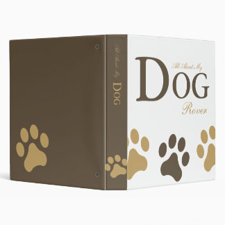 All About My Dog Personalized Binder