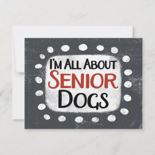 All About Senior Dogs Greeting Card