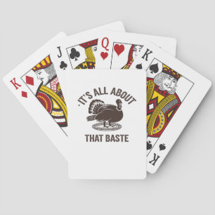 All About That Baste Christmas Trendy Poker Cards