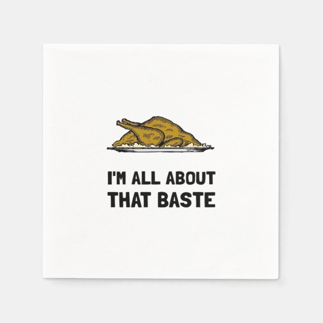 All About That Baste Fitted Modern Style Napkins (Front)