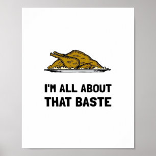 All About That Baste Fitted Modern Style Poster