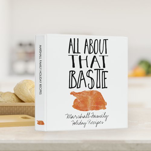 All About That Baste Holiday Recipe Binder