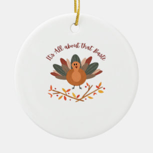 All About That Baste Sloth Classic Whimsical Style Ceramic Ornament