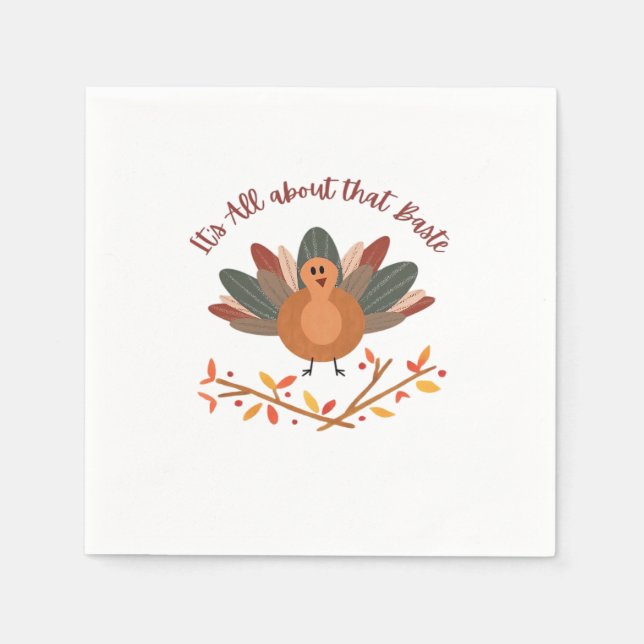 All About That Baste Sloth Classic Whimsical Style Napkins (Front)