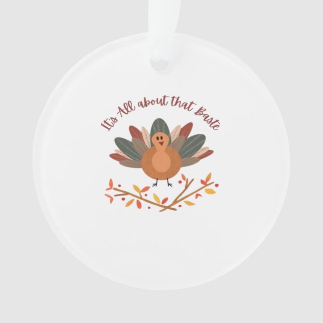 All About That Baste Sloth Classic Whimsical Style Ornament (Front)
