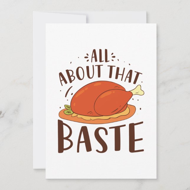 All About That Baste Thank You Card (Front)