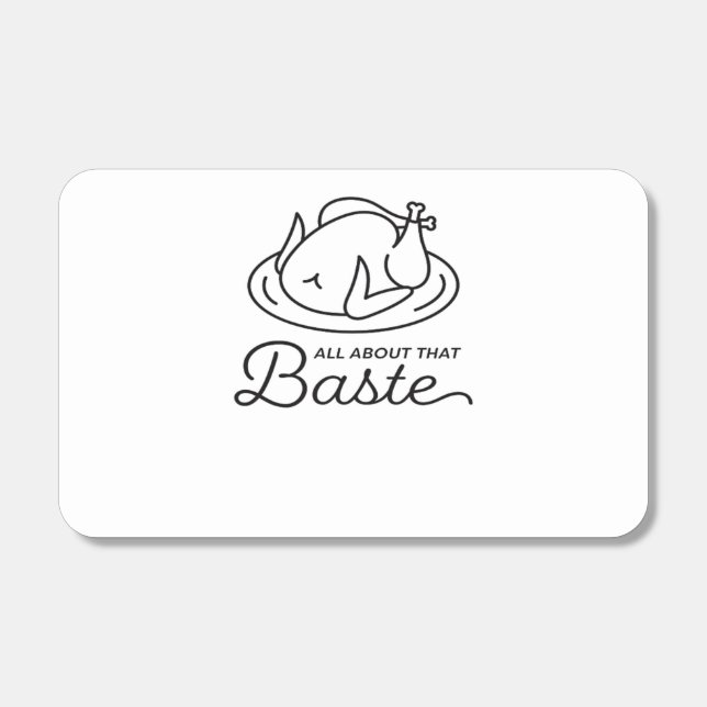 All About That Baste Thanksgiving Minimal Design Matchboxes (Front)