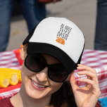 All About That Baste Thanksgiving Turkey Trucker Hat<br><div class="desc">Because you know I’m all about that baste,  bout that baste! Funny Thanksgiving hat features handwritten-style text and a delicious roast turkey illustration. Check out our shop for coordinating items!</div>