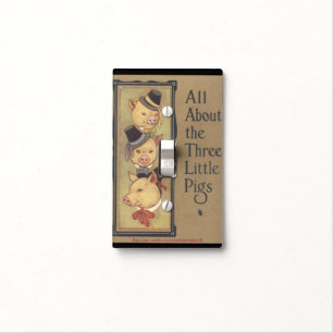 "All about the 3 Little Pigs" Light Switch Cover