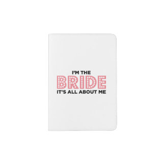 All About the Bride Pink Passport Holder