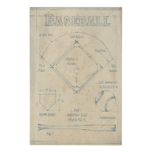 All About the Game - Baseball Faux Canvas Print